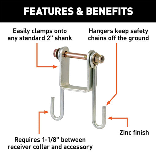 Trailer Safety Chain Holder Bracket