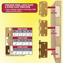 Complete Door Hinge Installation Template Kit
