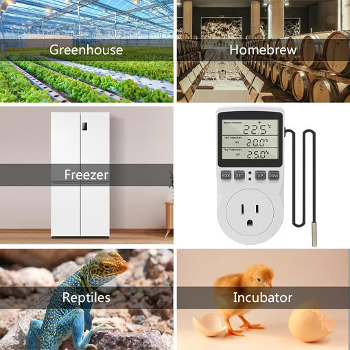 Digital Temperature Controller Thermostat Outlet Plug