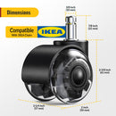 Smooth Quiet Rolling Office Chair Dual Caster Wheels