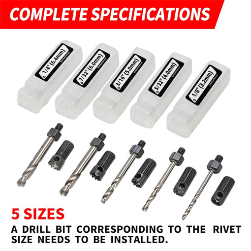 Rivet Removal Tool Drill Adapter