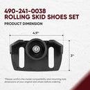 Universal Roller Skid Snow Thrower Shoes