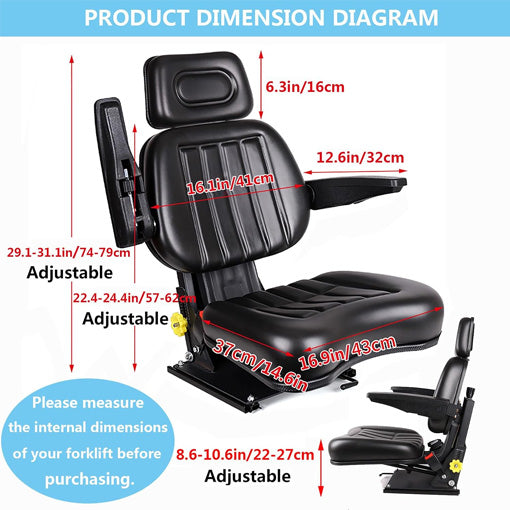 Universal Tractor Shock Absorption Seat Replacement