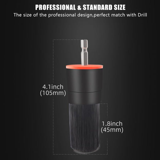 Car Detail Drill Brush Attachment Set