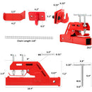 Clamp-On Trailer Hitch Receiver with Chain 3/8" Tractor Bucket Grab Hook