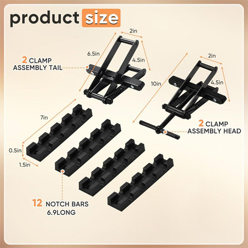 4-way Pressure Clamp Set