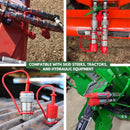 Flat Face ISO 16028 to Ag ISO 5675 Pioneer Style Hydraulic Quick Connect Coupler Adapter Set