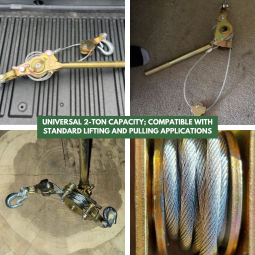 Heavy Duty Hand Puller Come Along Cable Hoist