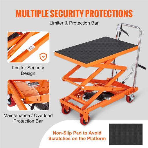 Hydraulic Lift Table Cart