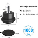 Office Chair Wheels to Fixed Stationary Castors