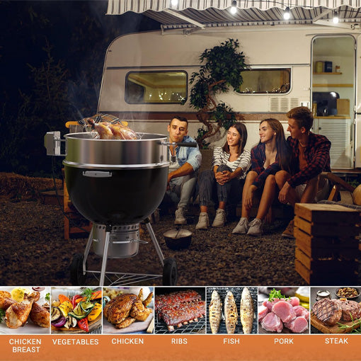 Stainless Steel Rotisserie Ring Kit