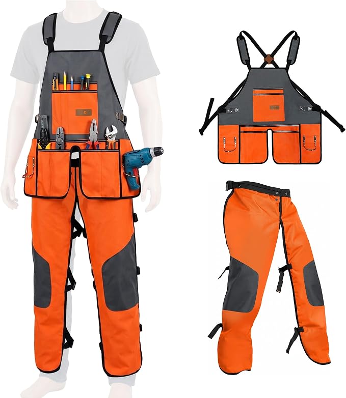 2-in-1 Chainsaw Protective Chaps and Apron Combo
