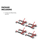 6000-Lbs Easy Car Wheel Dolly Jack Set