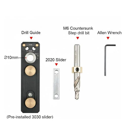 Aluminum Extrusion Profile Drill Guide