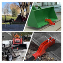 Clamp-On Trailer Hitch Receiver with Chain 3/8" Tractor Bucket Grab Hook