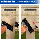 Fence and Deck Post Reciprocating Saw Guide Attachment