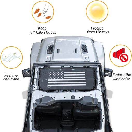 Front and Rear Mesh Sunshade