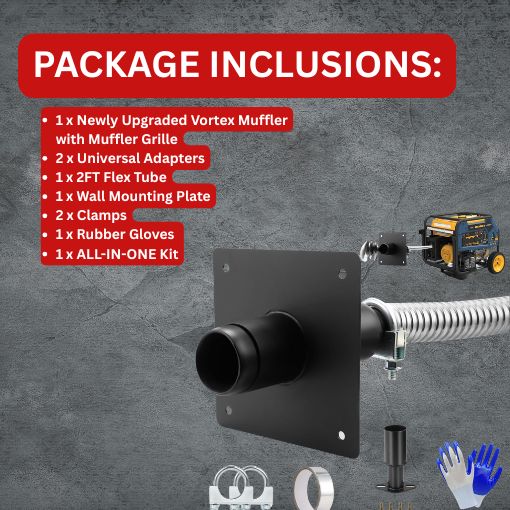Generator Exhaust Extension Silencer Kit