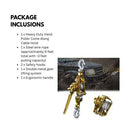 Heavy Duty Hand Puller Come Along Cable Hoist