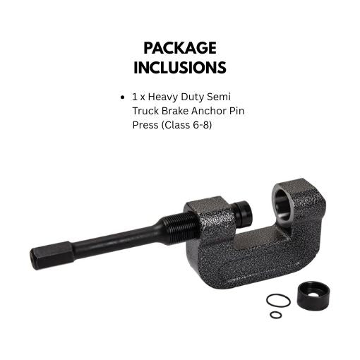 Heavy Duty Semi Truck Brake Anchor Pin Press (Class 6-8)