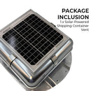 Solar-Powered Shipping Container Vent
