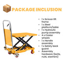 Hydraulic Double Scissor Lift Table Cart
