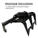 Tractor Bolt-on Bucket Grapple Attachment