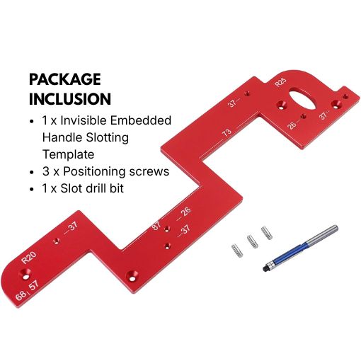 Invisible Embedded Handle Slotting Template
