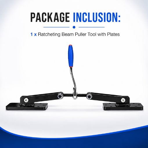 Ratcheting Beam Puller Tool with Plates
