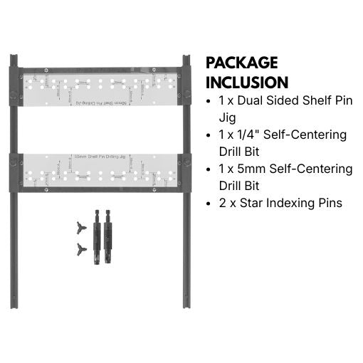 Dual Sided Shelf Pin Jig