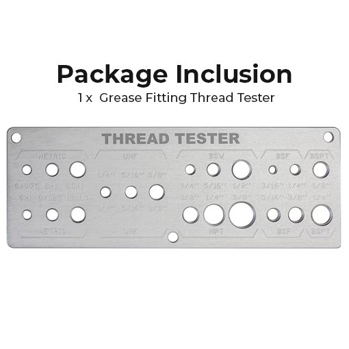 Grease Fitting Thread Tester