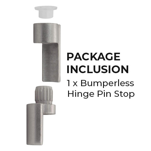 Bumperless Hinge Pin Stop