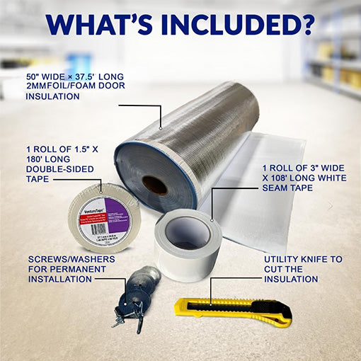 Roll Up Garage Door Insulation Kit