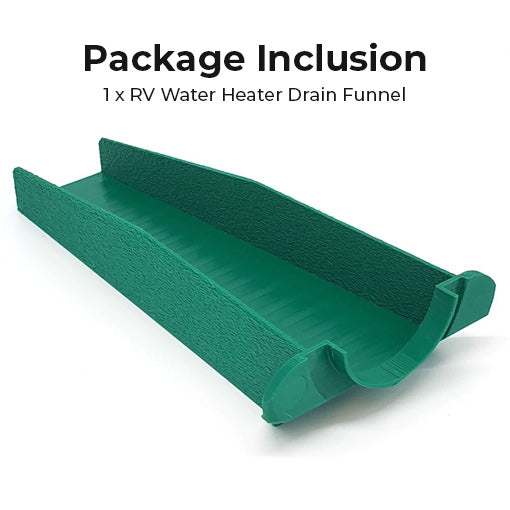 RV Water Heater Drain Funnel