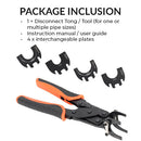 Push-to-Connect PEX Fitting Disconnect Tongs