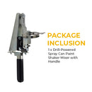 Drill-Powered Spray Can Paint Shaker Mixer Set