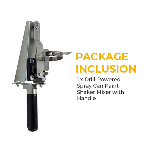 Drill-Powered Spray Can Paint Shaker Mixer Set