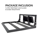 Mini Skid Steer Land Leveler & Grader Attachment