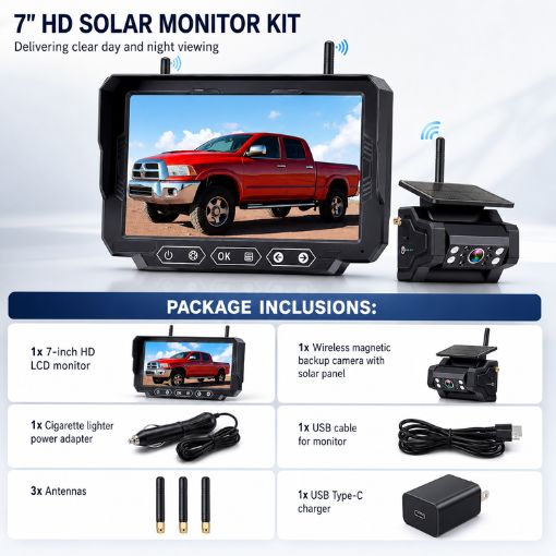 Tractor Wireless Magnetic Backup Camera