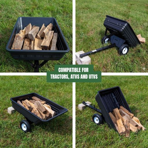 Poly Dump Cart for Lawn Tractor