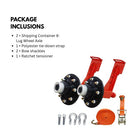 Shipping Container 8-Lug Wheel Axle Kit