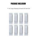 8-Pack Cargo Shipping Container Air Vent Set