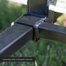 Clamp-On Pallet Forks with Adjustable Stabilizer Bar