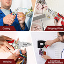 8-in-1 Wire Stripper Cutter with AC Voltage Detector