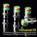32-35 PSI Easy-to-Read Car Tire Pressure Indicator Caps