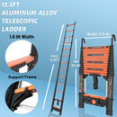 One-Step Collapsible 12.5FT Telescoping Ladder