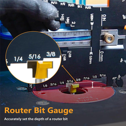 Universal 5-in-1 Step Depth Gauge for Woodworking