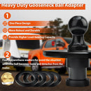 Gooseneck Ball to 5th Wheel Adapter with Lube Plate