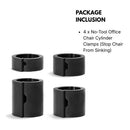 No-Tool Office Chair Cylinder Clamps (Stop Chair From Sinking)