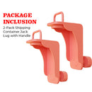 2-Pack Shipping Container Jack Lug with Handle